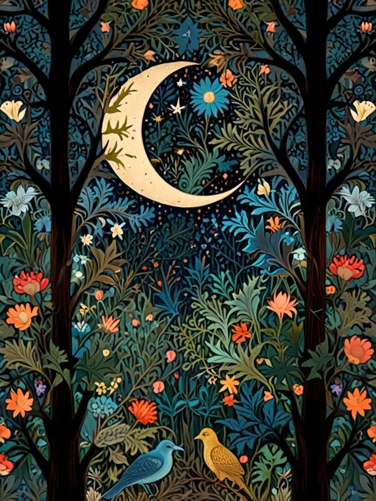 William Morris Moonlight In The Forest 214