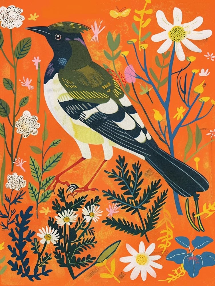Spring Birds Magpie 2