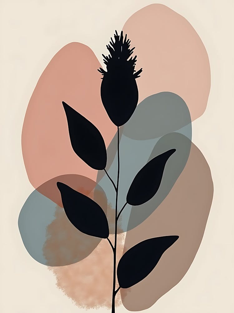 Delicate Botanical Harmony with Earthy Colors