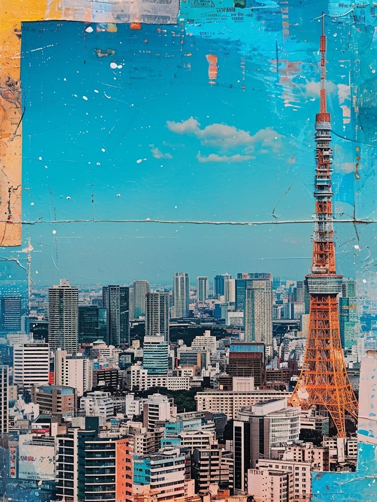 Kitsch 1980er Tokio Collage 2