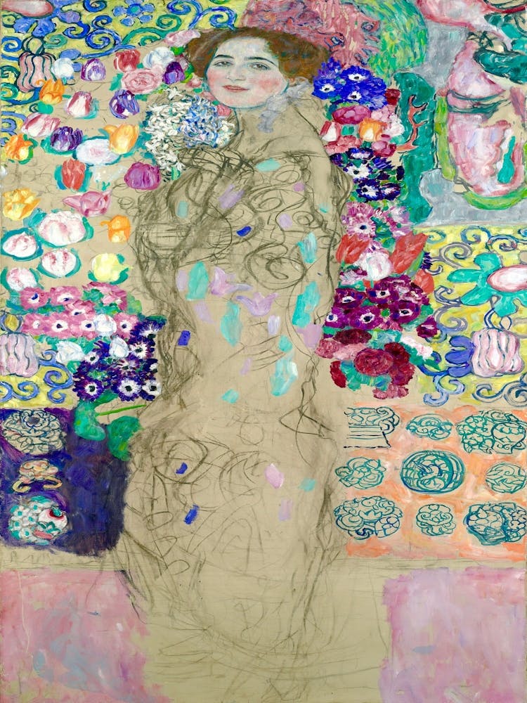 Woman With Flowers 1