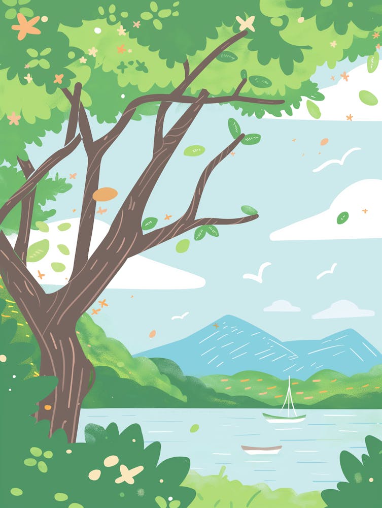 Landscape With Trees