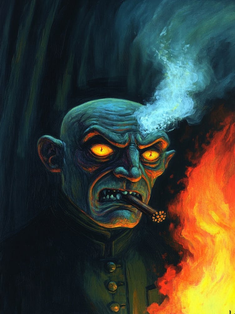 Cigar Smoking Nosferatu Demon King
