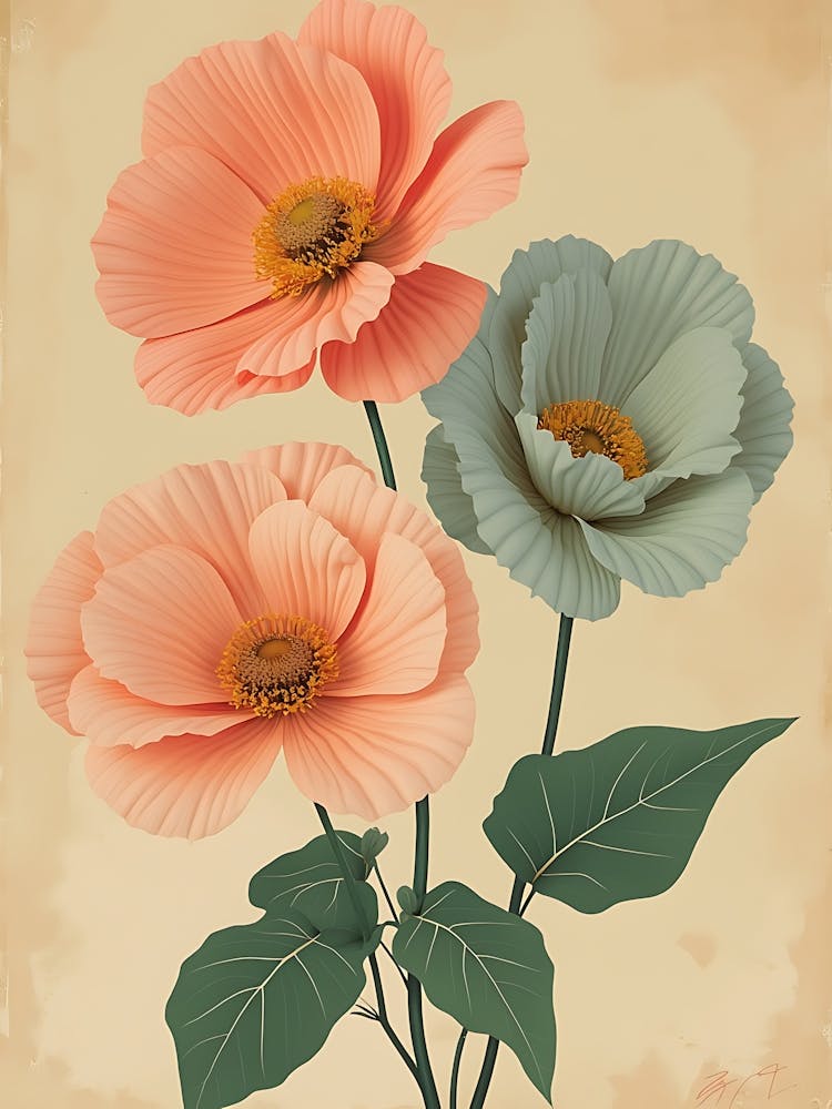 Sérénité Botanique Pastel Douce