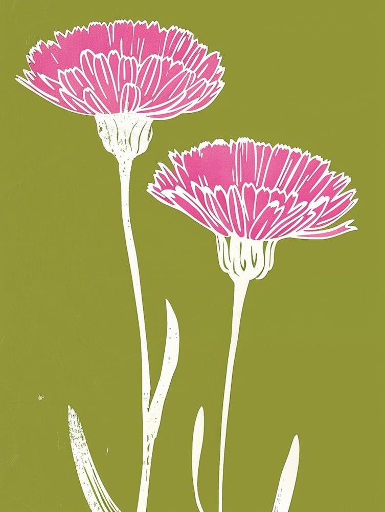 Pink & Grün Calendula 2