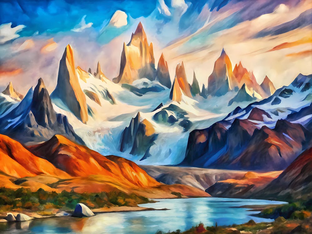 Van Gogh Los Glaciares National Park Argentina