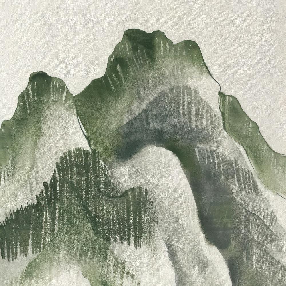 Japanese Watercolour Of Mount Nasu 5