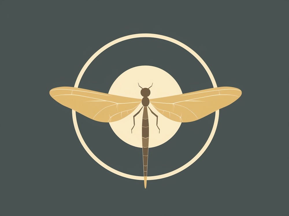 Dragonfly Common Whitetail Plathemis Illustration Vintage 8