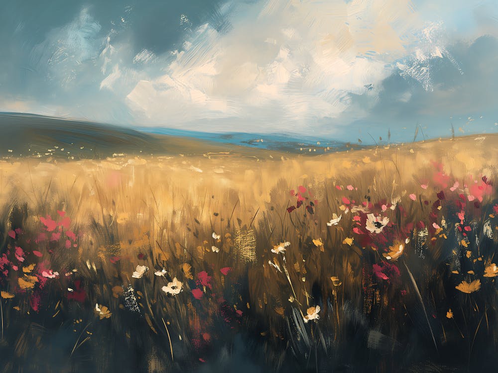 Wildflowers Field Landscape 8
