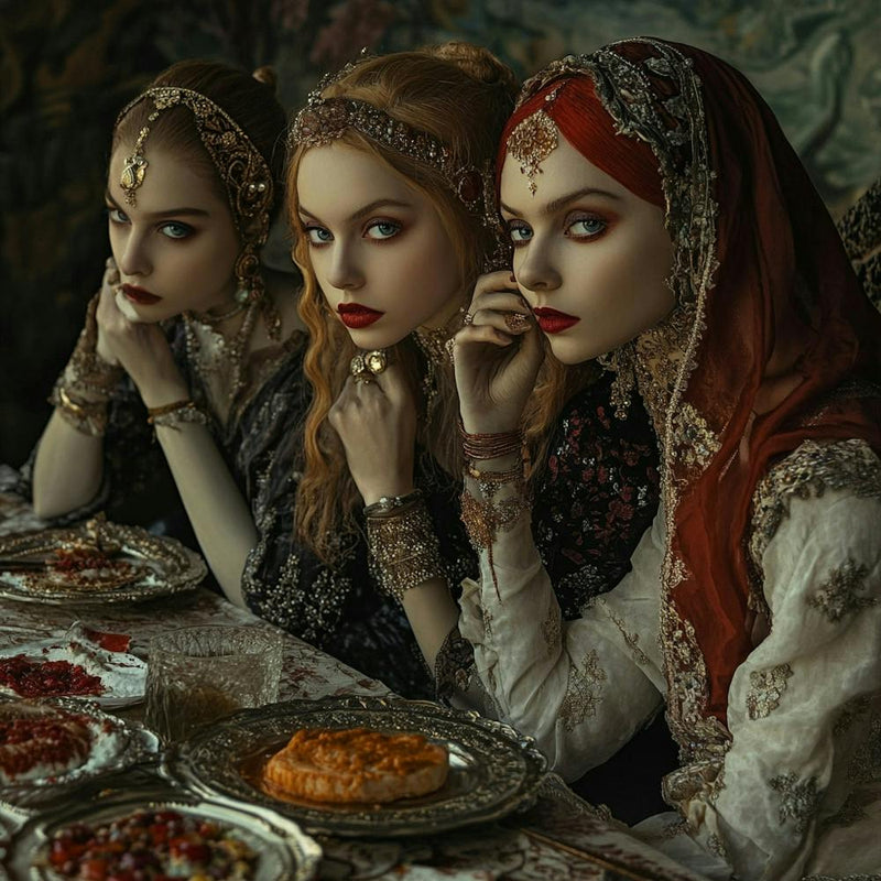 Three Women At A Table