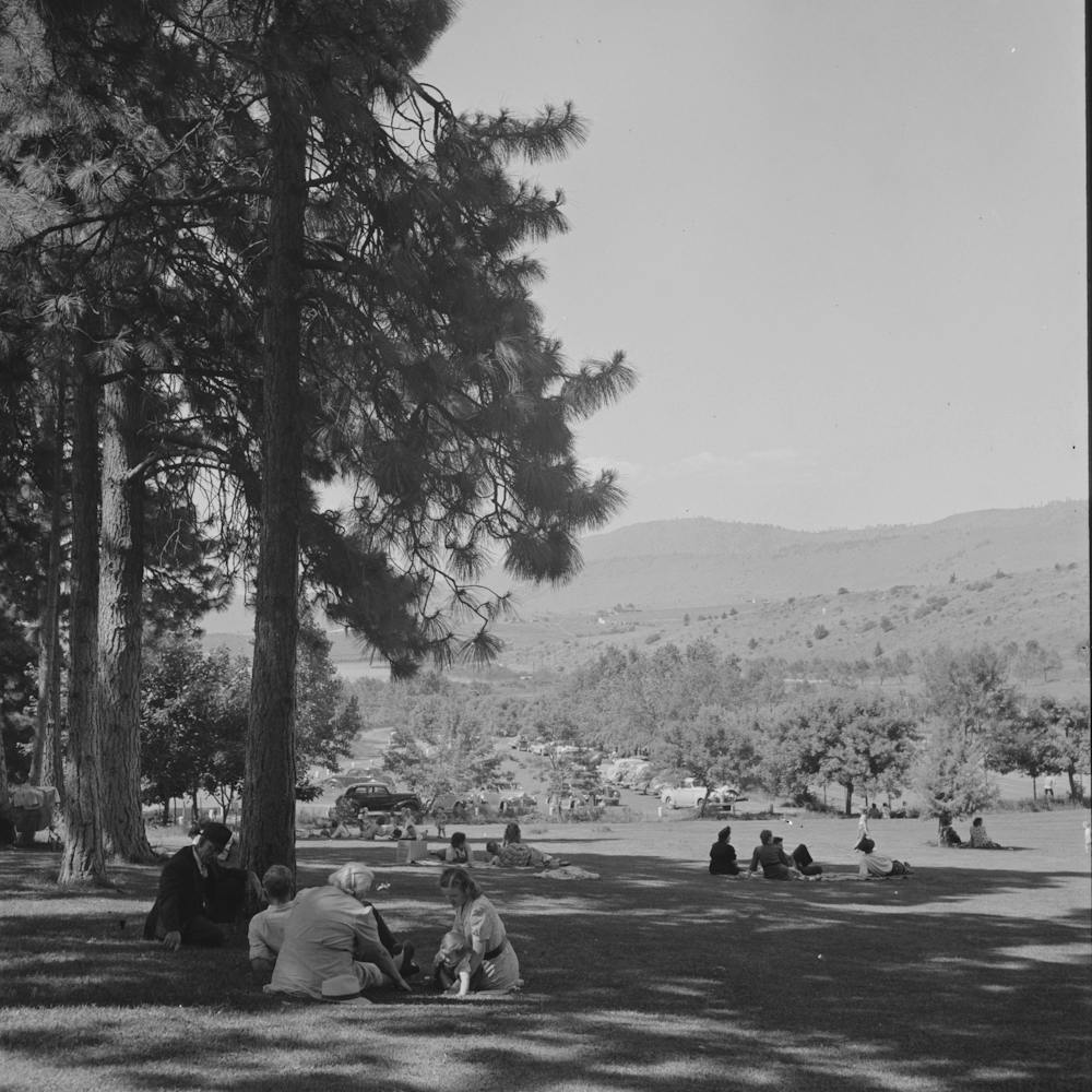Untitled Photo, Possibly Related To Klamath Falls, Oregon, Sunday Afternoon In The City Park By Russell Lee 1