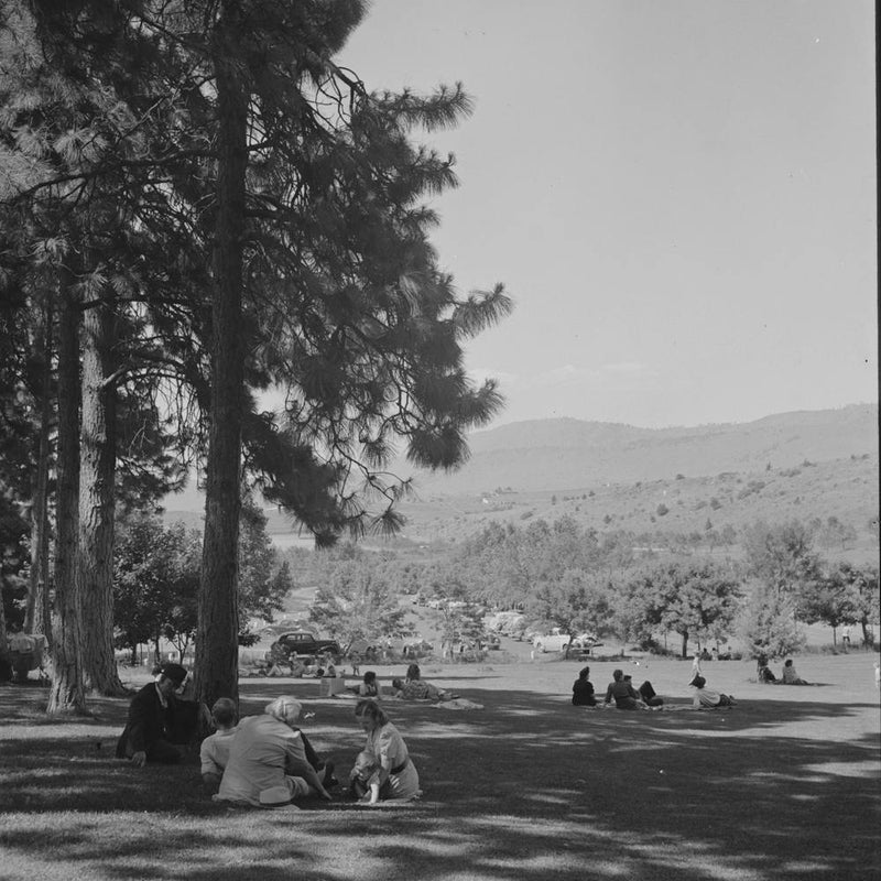 Untitled Photo, Possibly Related To Klamath Falls, Oregon, Sunday Afternoon In The City Park By Russell Lee 1
