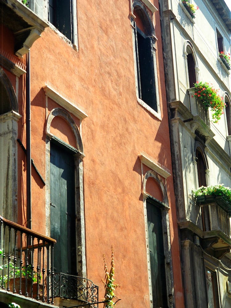 Terracotta House With Balcony Venice Italy