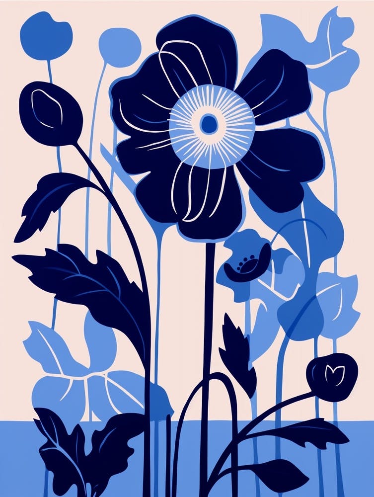 Illustration Fleur Bleue Marguerite Œil-de-bœuf 2