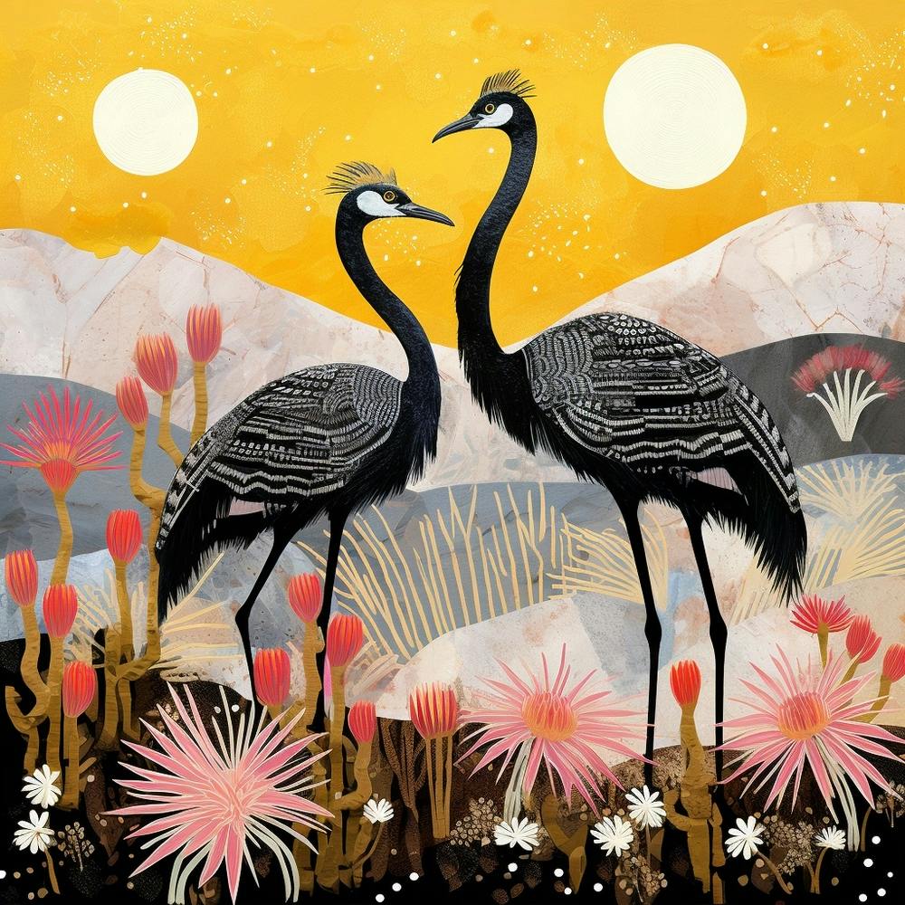 Vogel in der Natur Ostrich 3