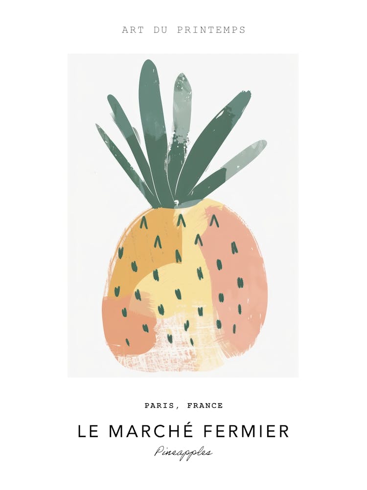 Pineapples Le Marche Fermier Poster 4