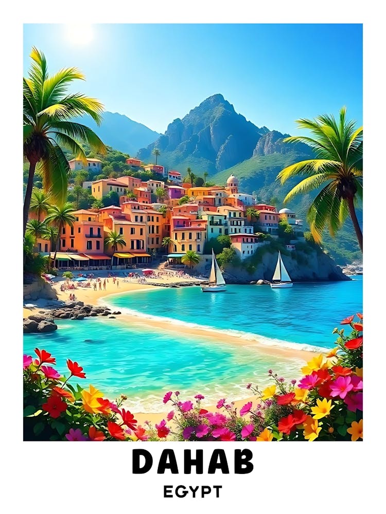 Dahab - Egypt Vintage Travel Poster 6