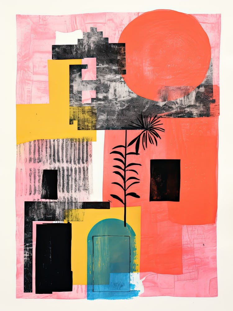 A House In Rome, Style Risographique Abstrait 3