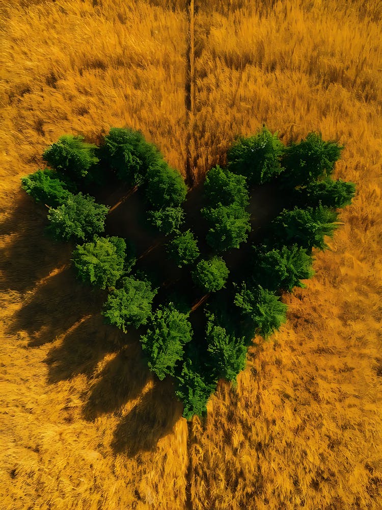 Heart Shape Of Trees