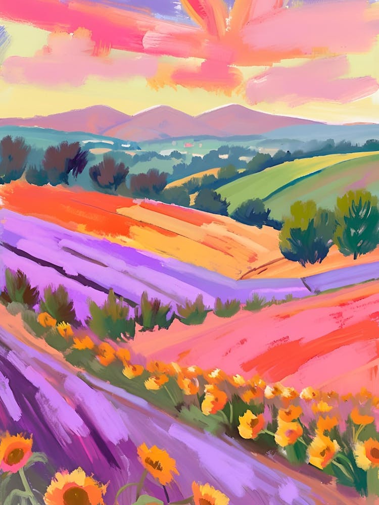 Sonnenblumen auf den Feldern