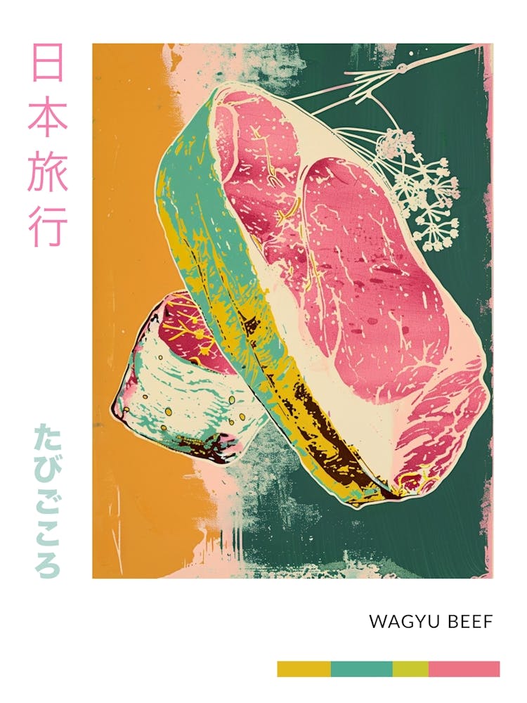Wagyu Beef Duotone Silkscreen Poster