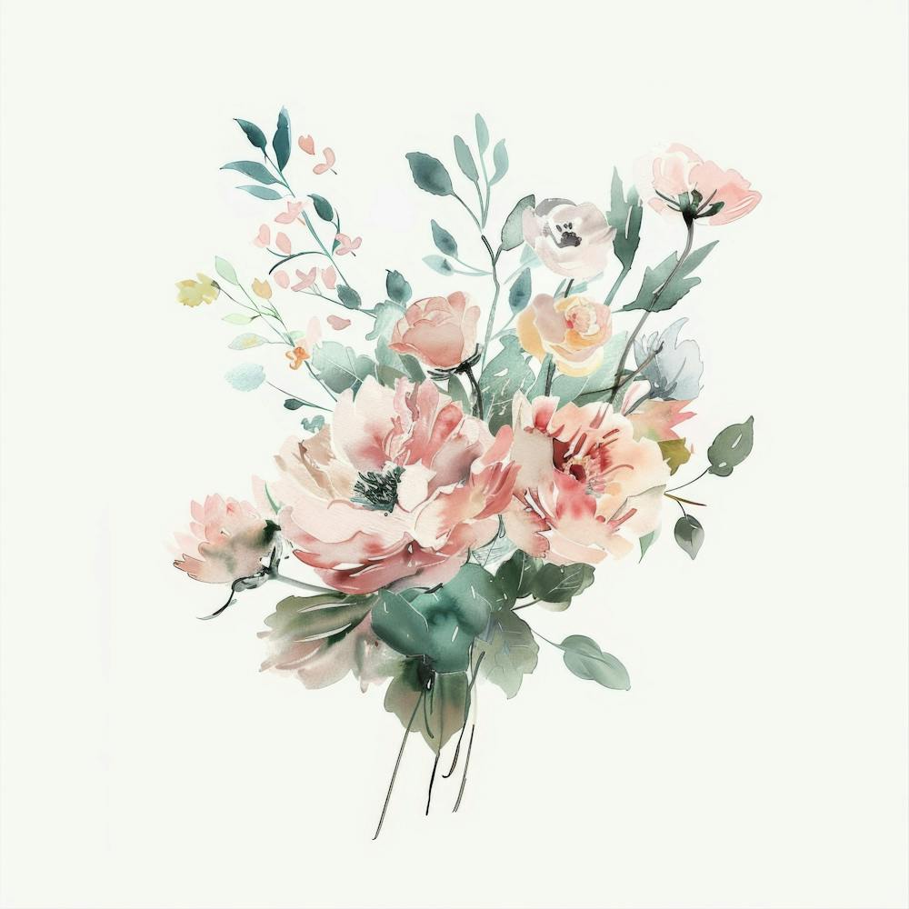 Watercolor Flowers 13