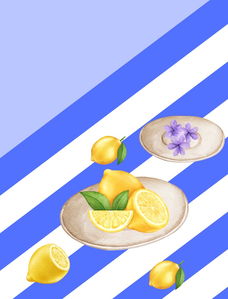 Lemons And Flowers