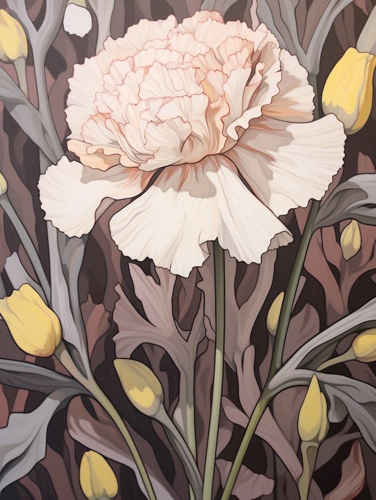 Carnation 2 Flower Painting