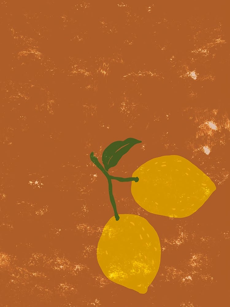 Lemons Fruit Wall Art Kitchen Printable Mid Century Modern Kitchen Art Kitchen Fruit Poster