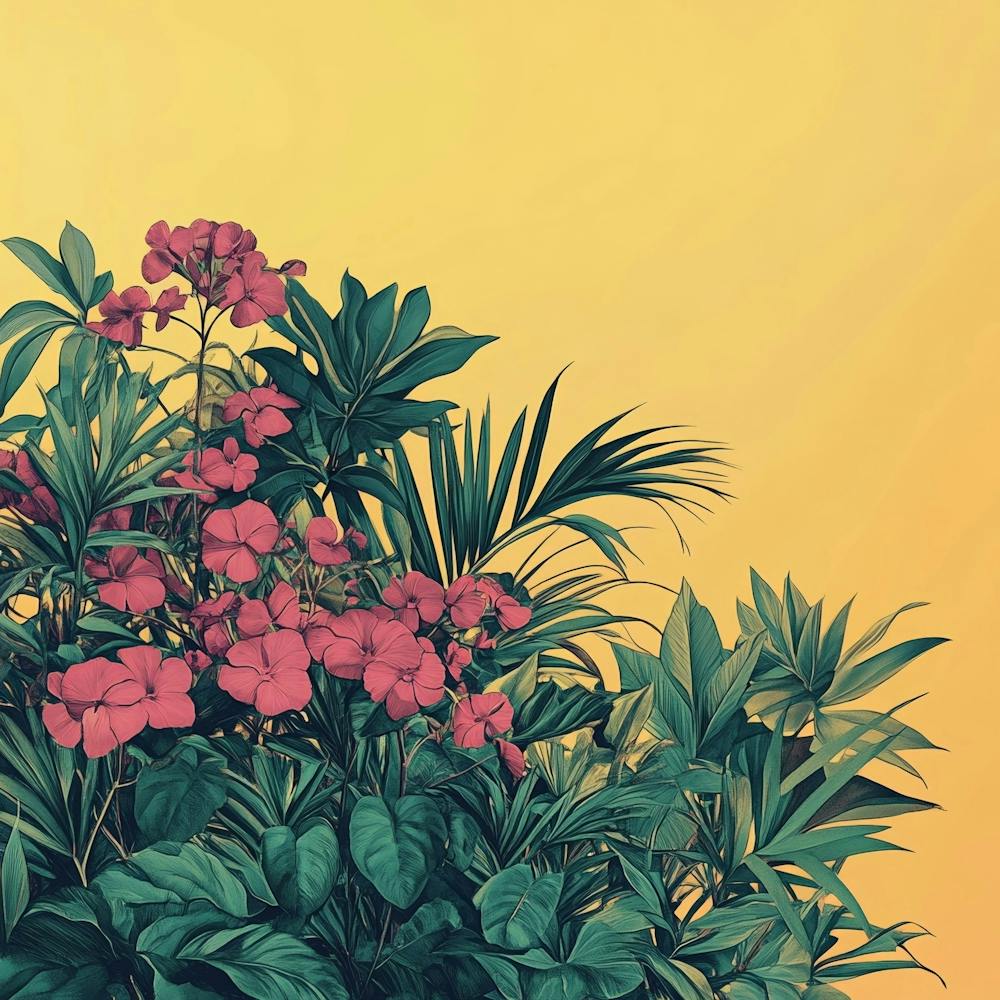 Tropical Plants Art 1