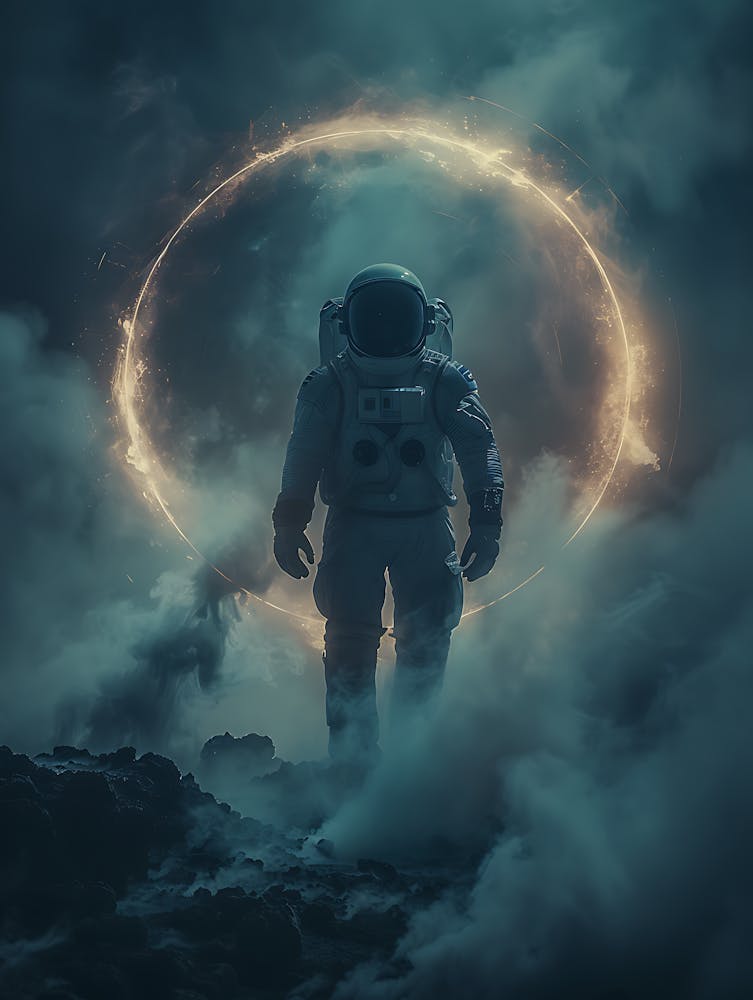 Space Man In Space
