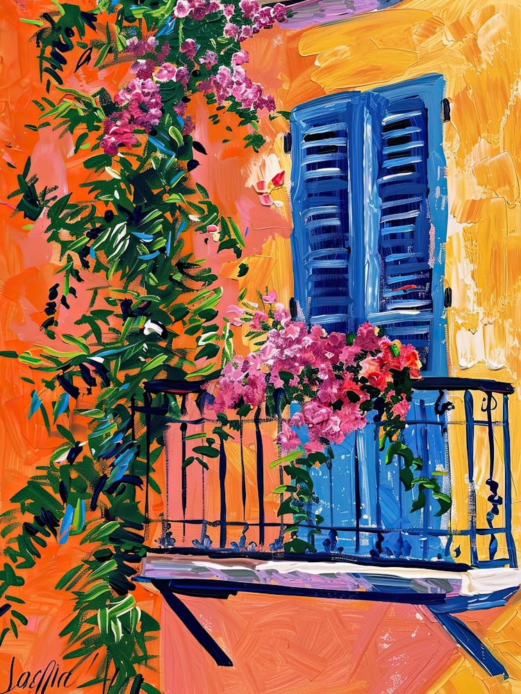 Balcony Painting In Piraeus 3