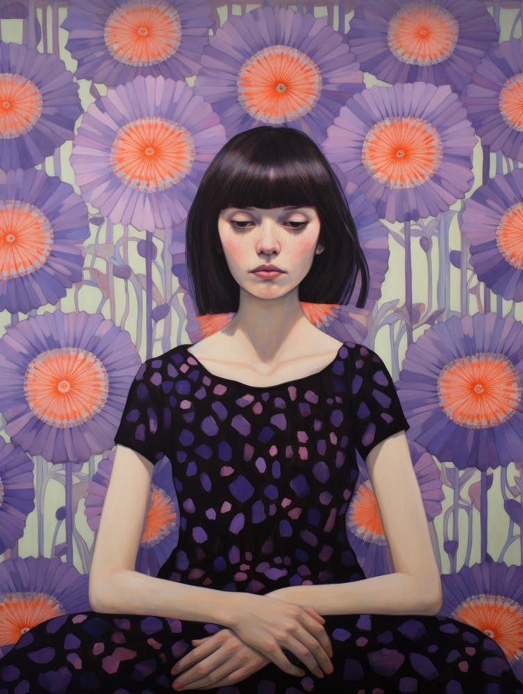 Girl In Purple