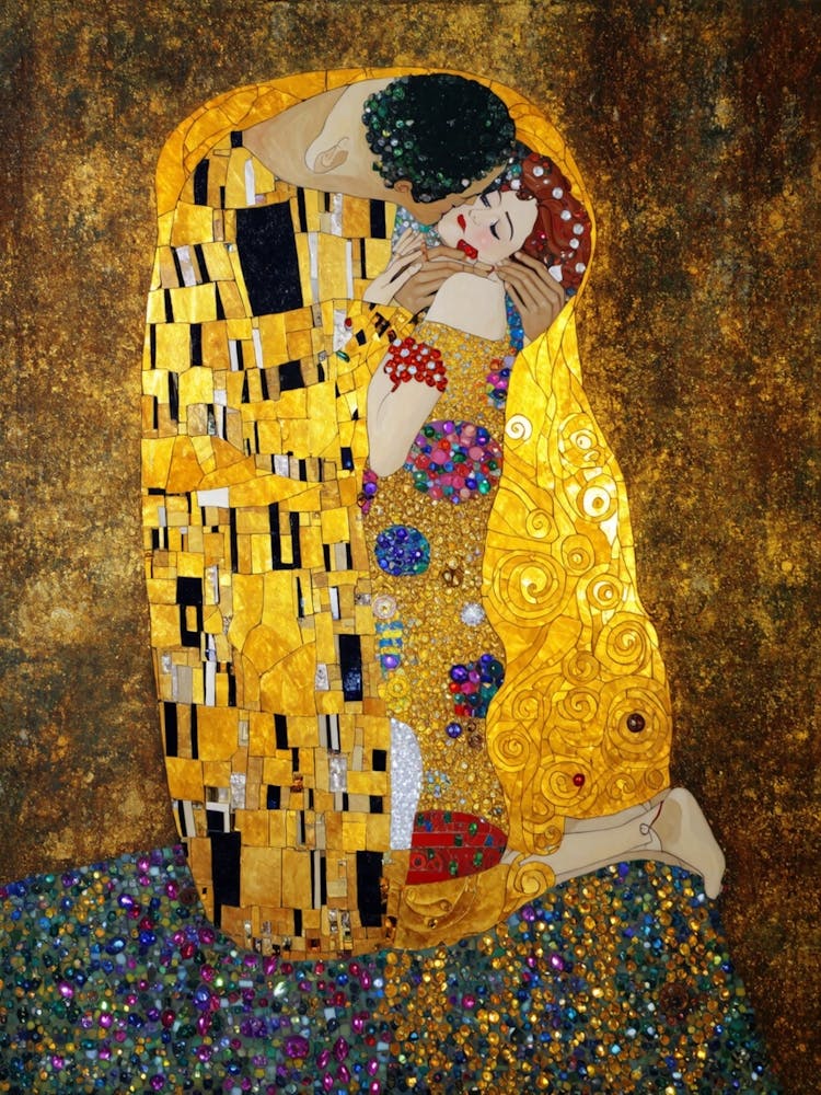 Kiss By Gustav Klimt 7