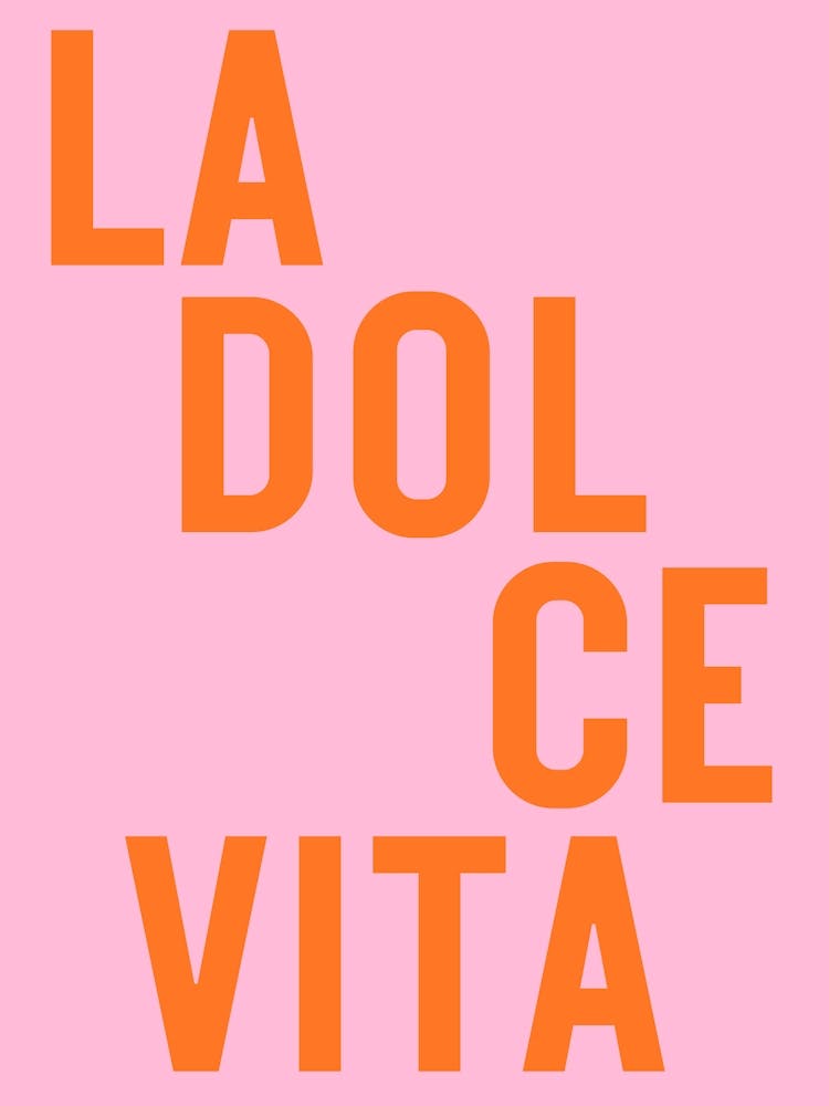 La dolce vita - rose/orange