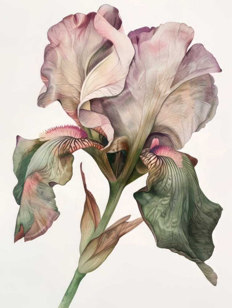Poster dreamy Iris Flowers 2