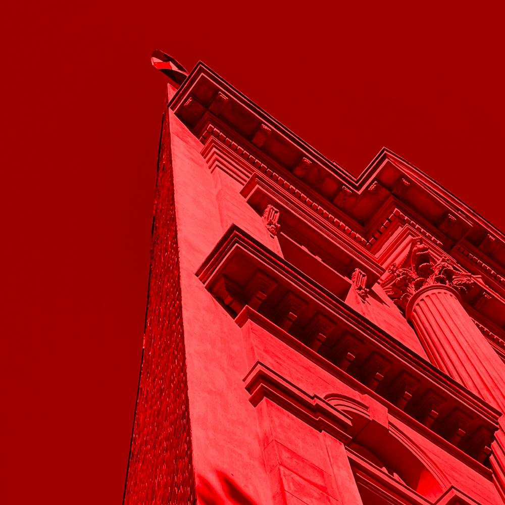 Oblique classicism (red), 2024