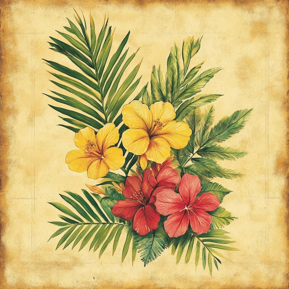Hawaiian Flowers Art 8
