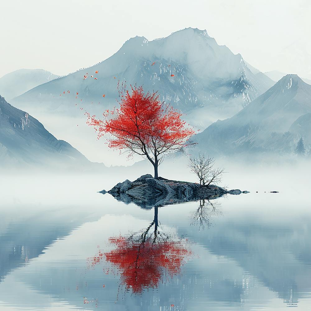 Tree In The Water - abstract art, abstract painting  city wall art, colorful wall art, home decor, minimal art, modern wall art, wall art, wall decoration, wall print colourful wall art, decor wall art, digital art, digital art download, interior wall art, downloadable art, eclectic wall, fantasy wall art, home decoration, home decor wall, printable art, printable wall art, wall art prints, artistic expression, contemporary, modern art print,