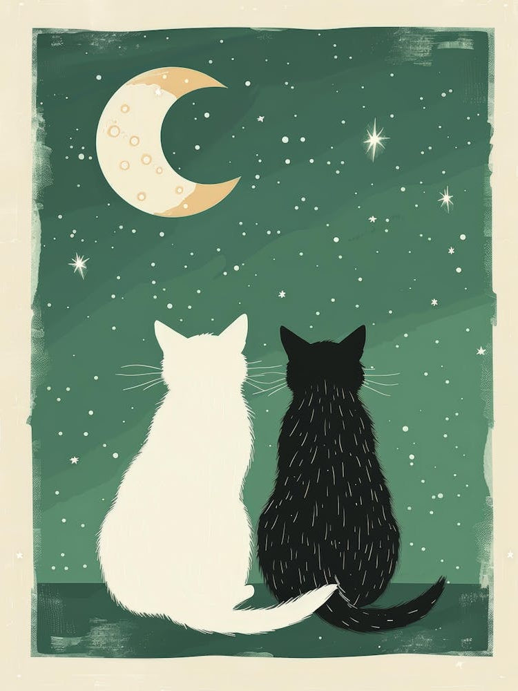 Cats In The Moonlight