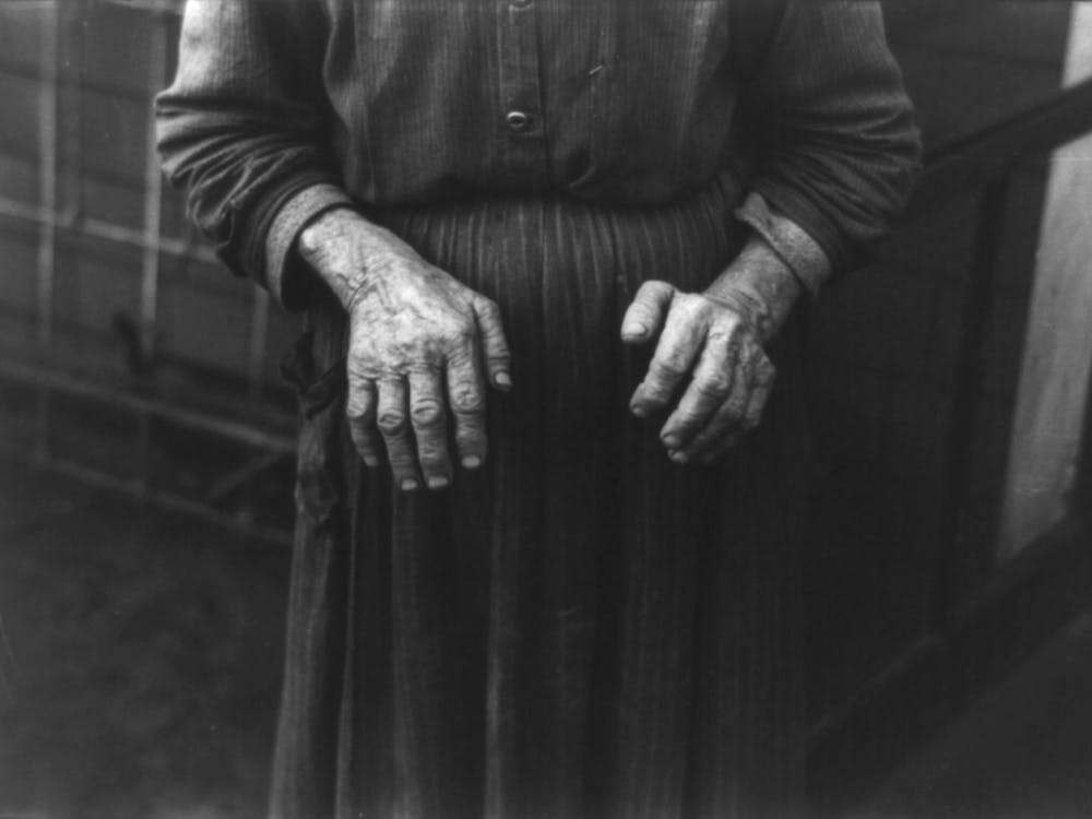 The Hands Of Mrs, Andrew Ostermeyer, Wife Of A Homesteader, Woodbury County,Iowa By Russell Lee