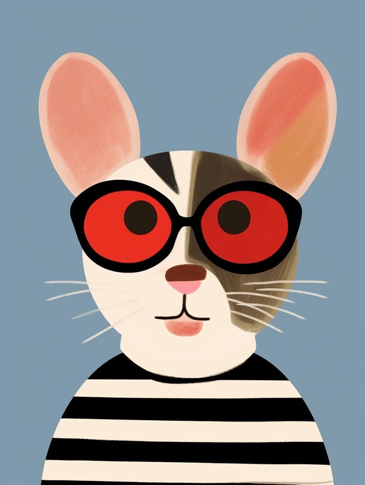Little Mouse 1 Wearing Sunglasses