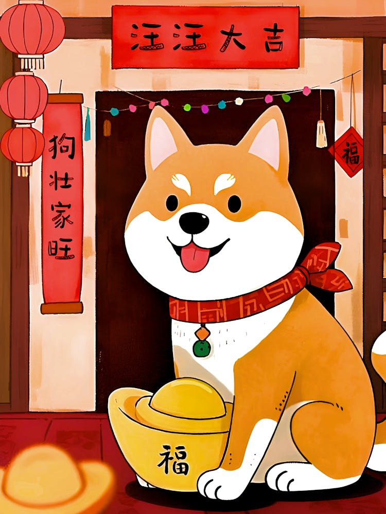 Ce Shiba Inu est Là Pour Vous Apporter de Bonnes Ondes et de Douces Bénédictions