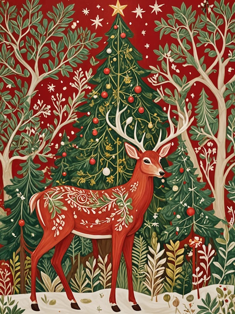 Weihnachtsbaum Hirsch