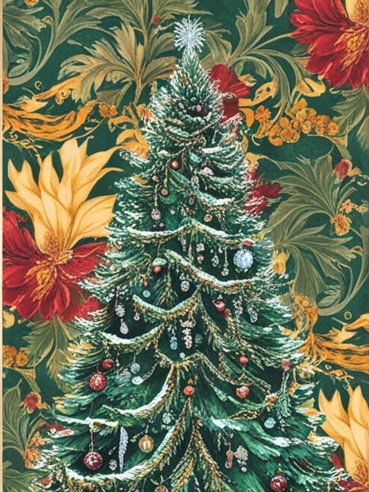 William Morris Christmas Tree 67