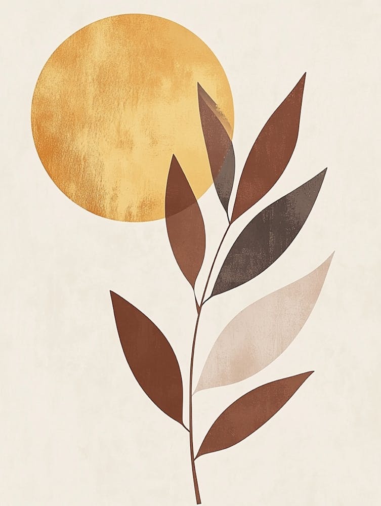 Sun And Leaves Canvas Print 16