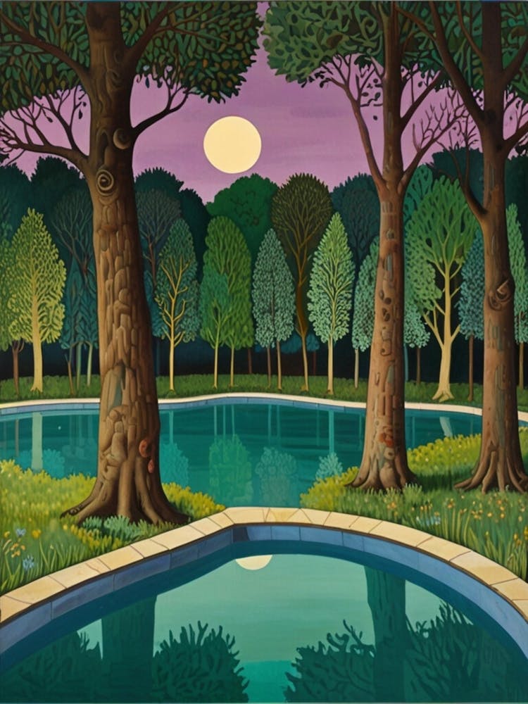 William Morris Pool In The Woods
