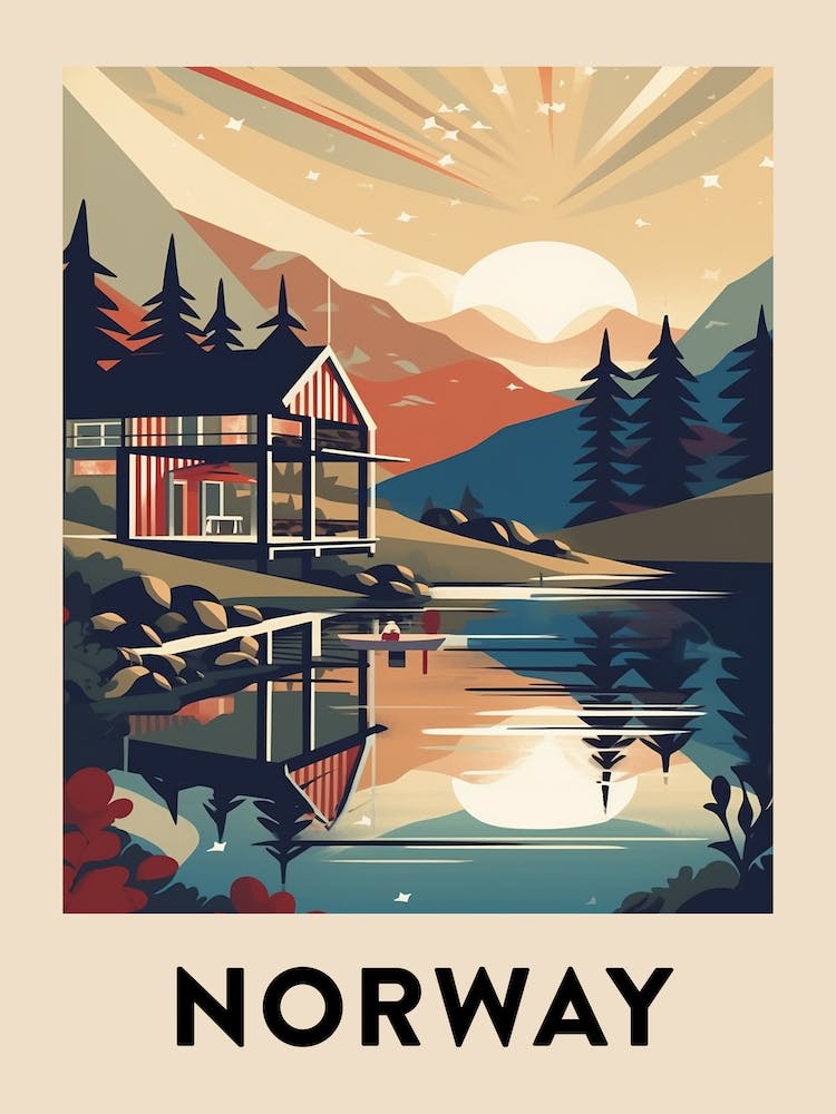 Vintage Travel Poster Norway 6