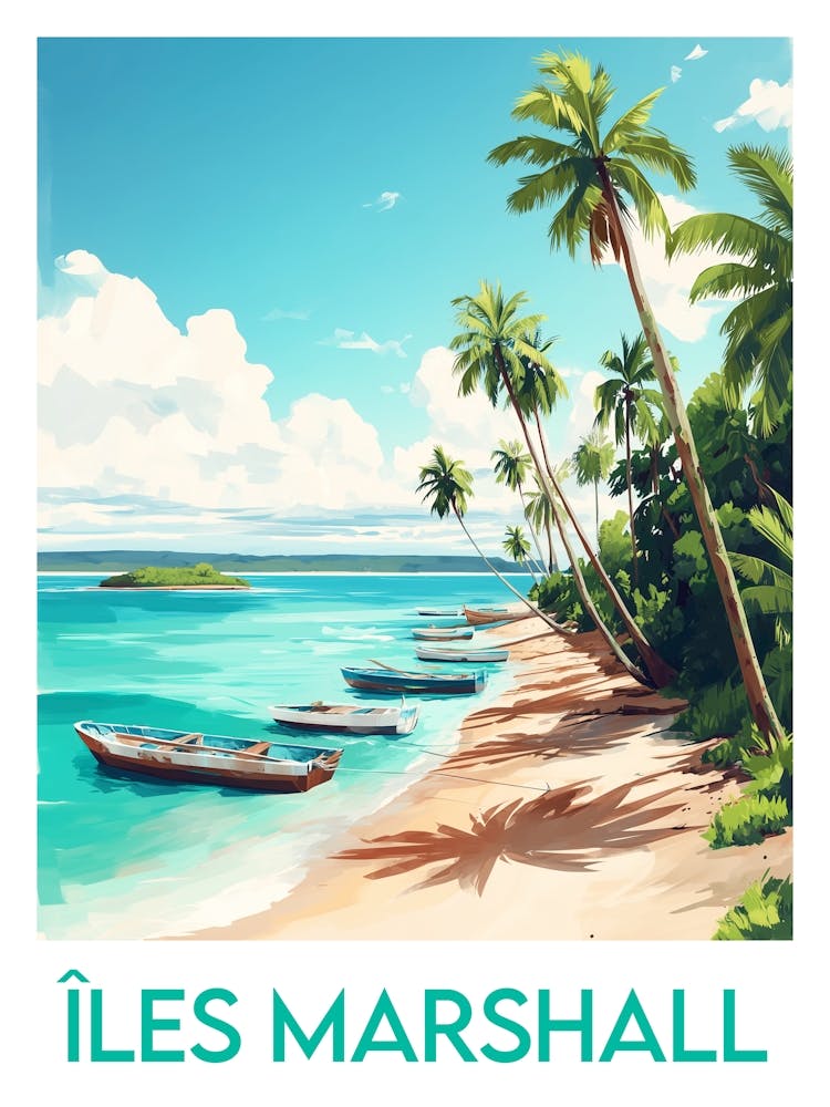 Affiche de voyage Îles Marshall