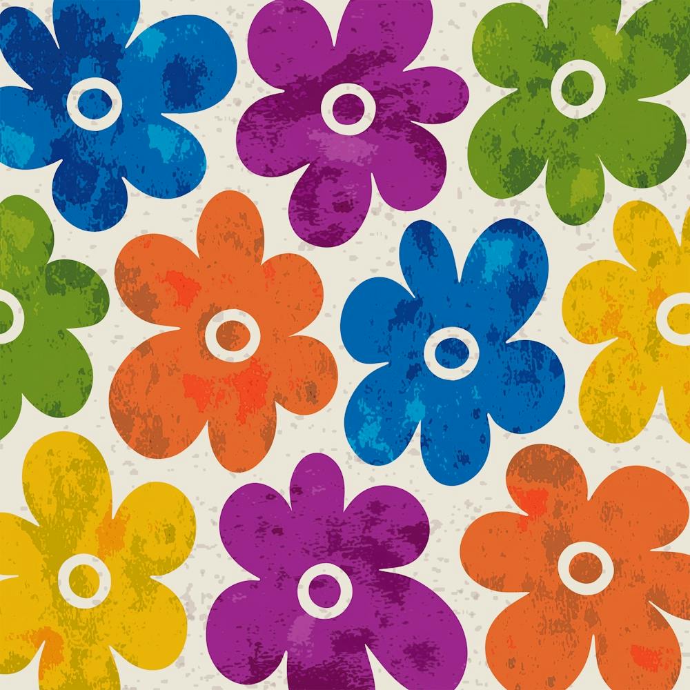 Design Floral Coloré
